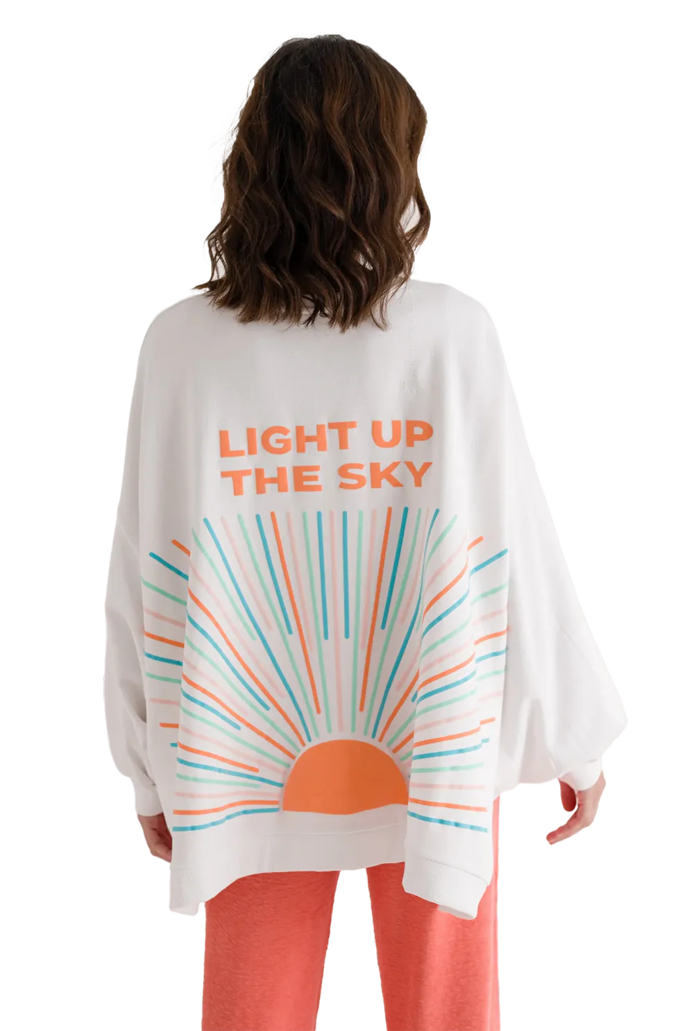 LOVE JOY VICTORY - OVERSIZE-SWEATSHIRT MIT IZAR-PRINT