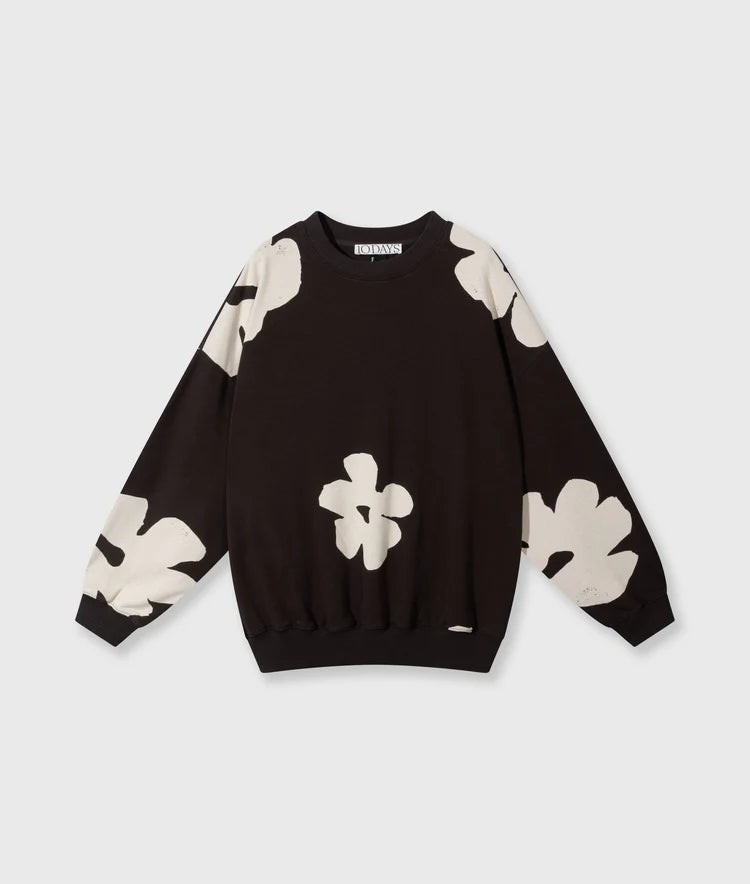 10 DAYS OVERSIZED SWEATER FLOWER