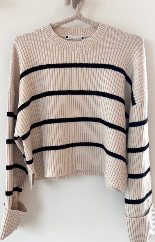 CO COUTURE Pullover Row Stripe